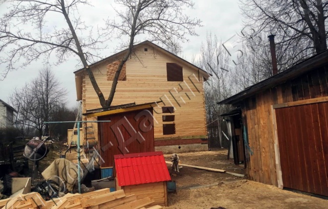 4 Брусовой дом 8×11, 176 м², Калужская область, Боровский район, Деревня Бердовка (3)